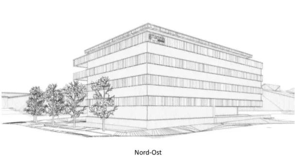 Visualisierung des Gemeindehauses in Grüningen.